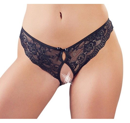 Crotchless Lace Briefs S